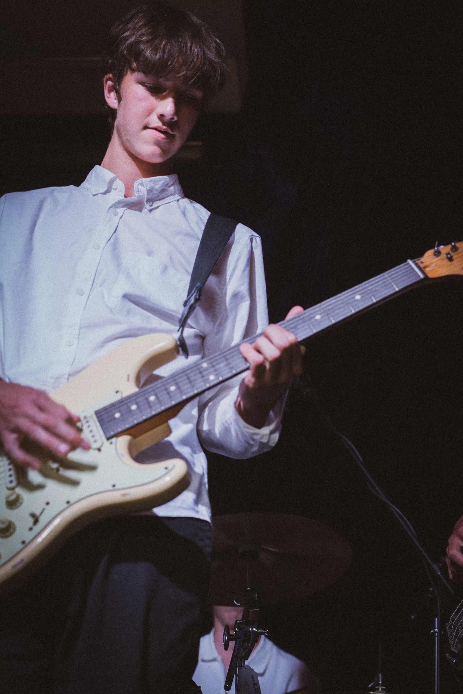 Guitarist with Stratocaster
