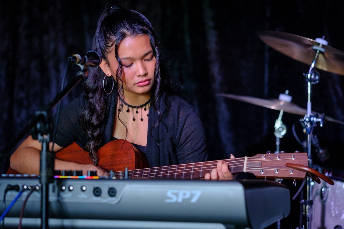 Amanda performing at Youth Mic #2