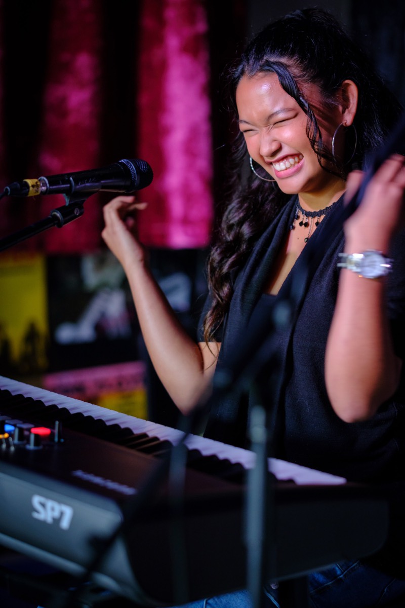 Amanda performing