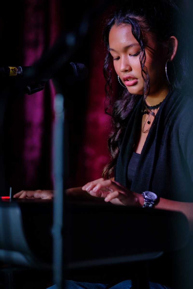 Amanda performing