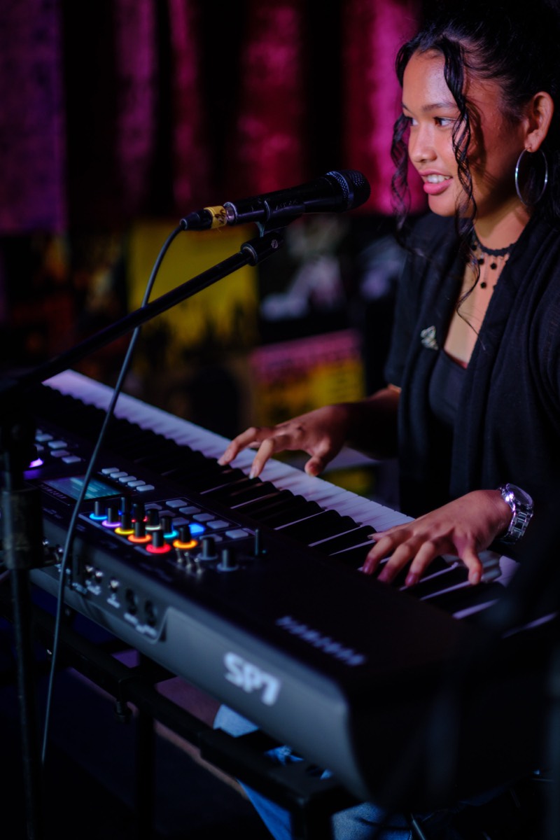 Amanda performing