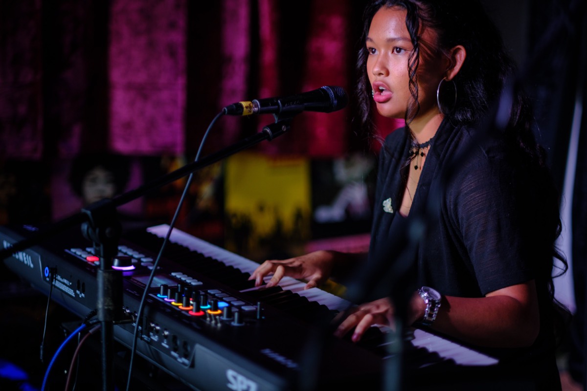 Amanda performing