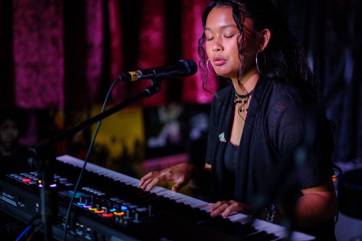 Amanda performing
