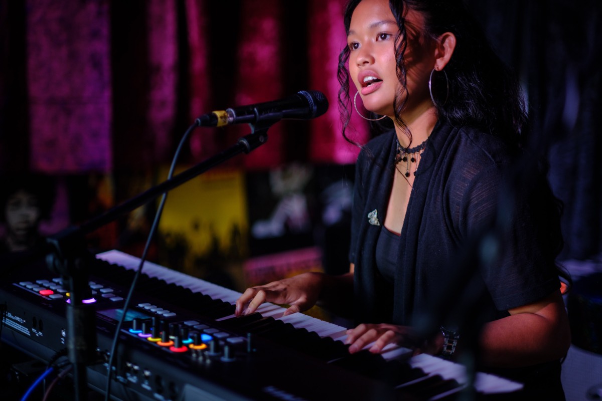 Amanda performing
