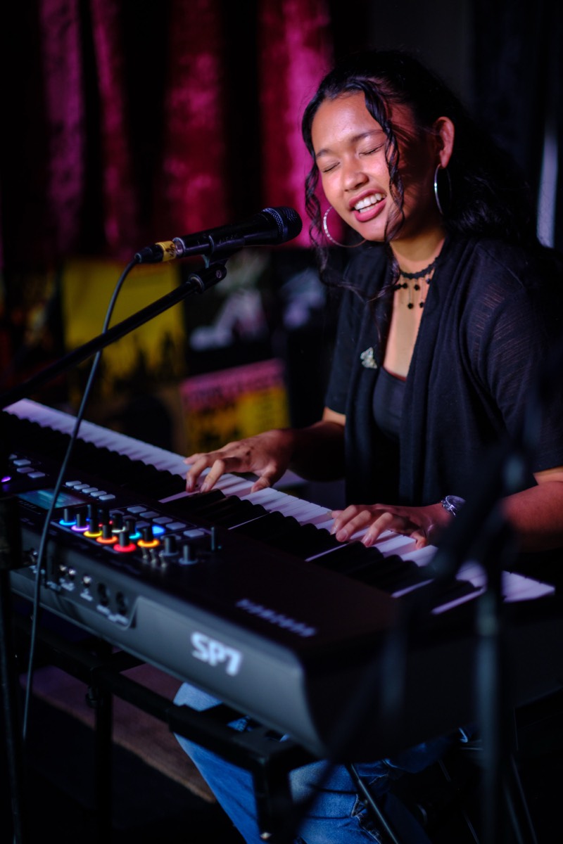 Amanda performing