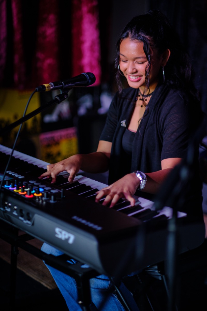 Amanda performing
