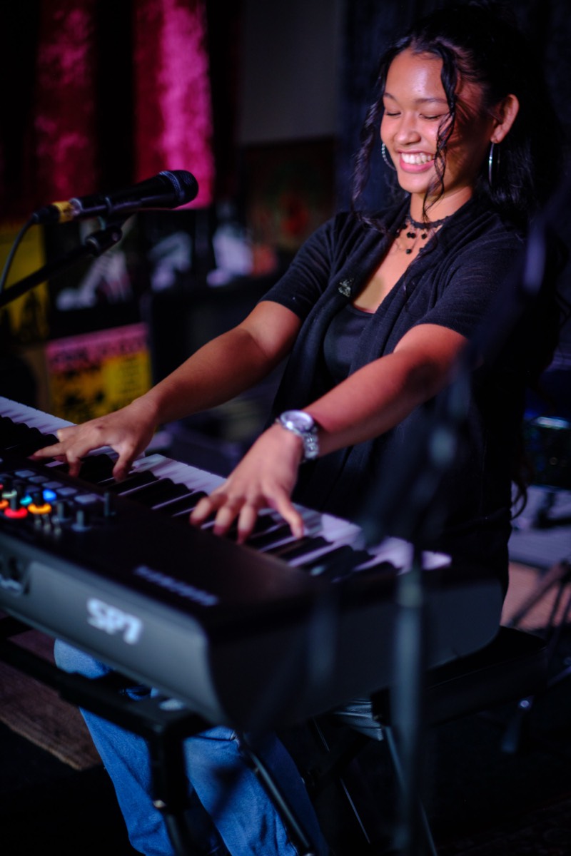 Amanda performing