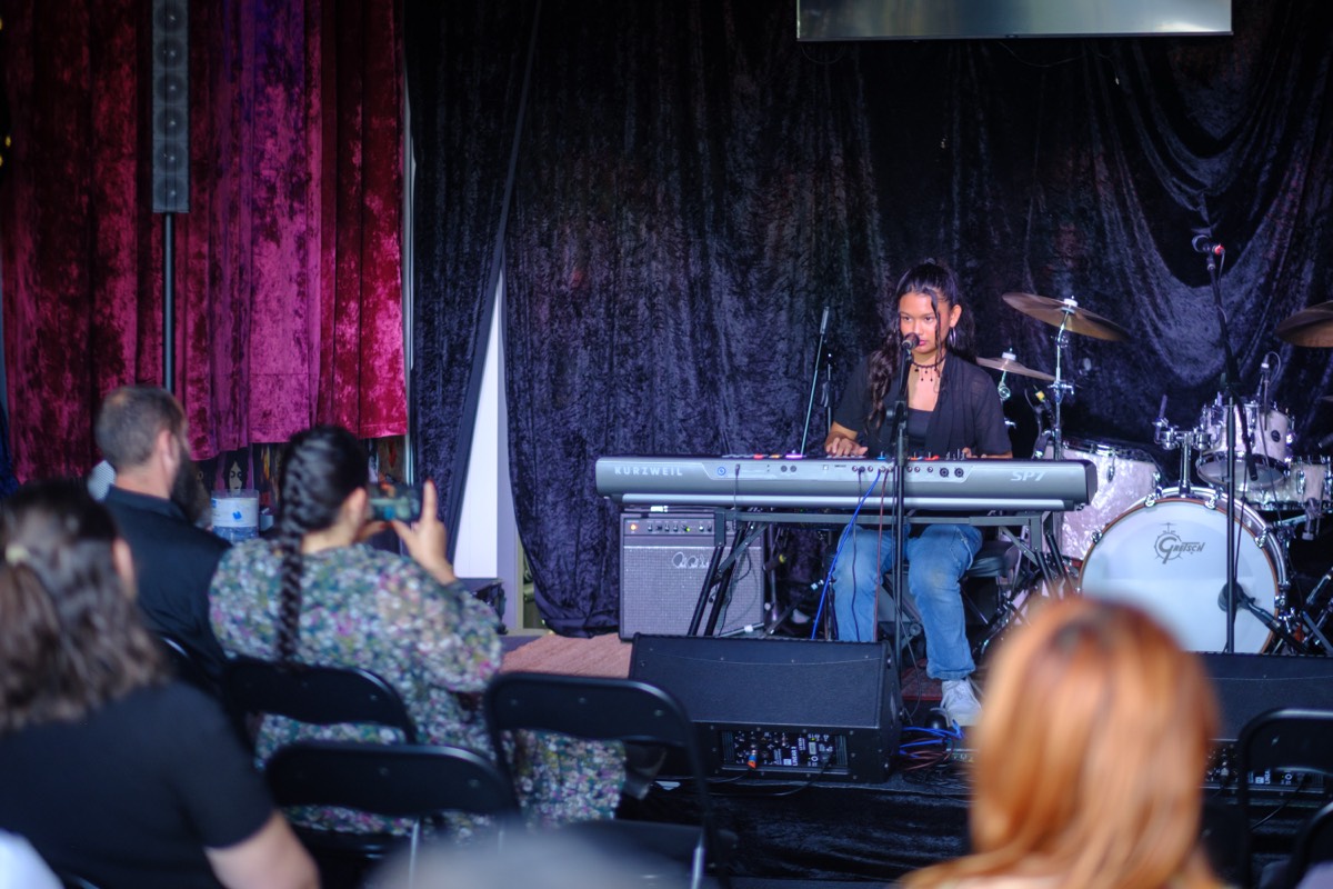 Amanda performing