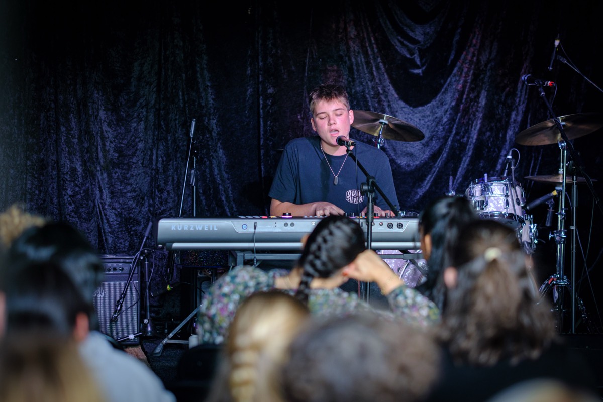 Caalen performing at Youth Mic #2