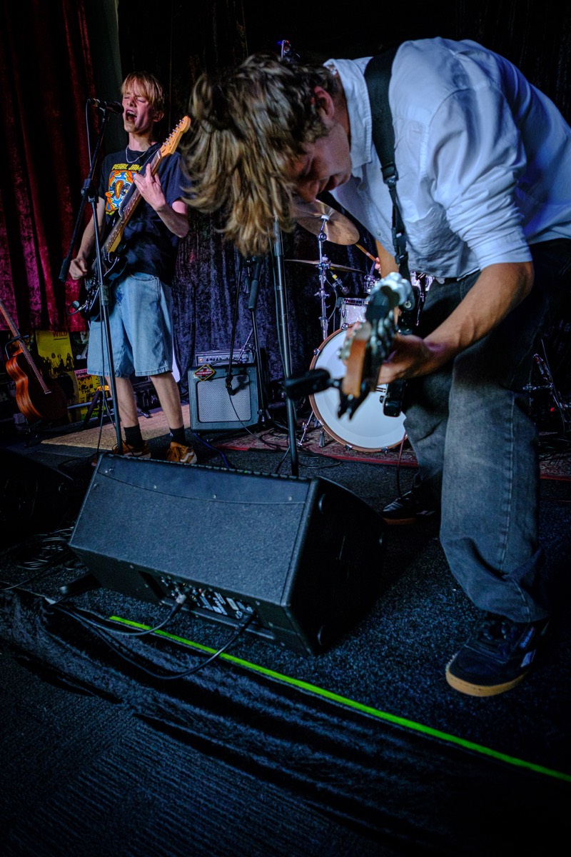 Two Charlies & Eli performing