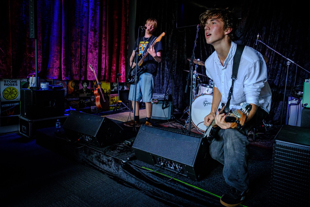Two Charlies & Eli performing