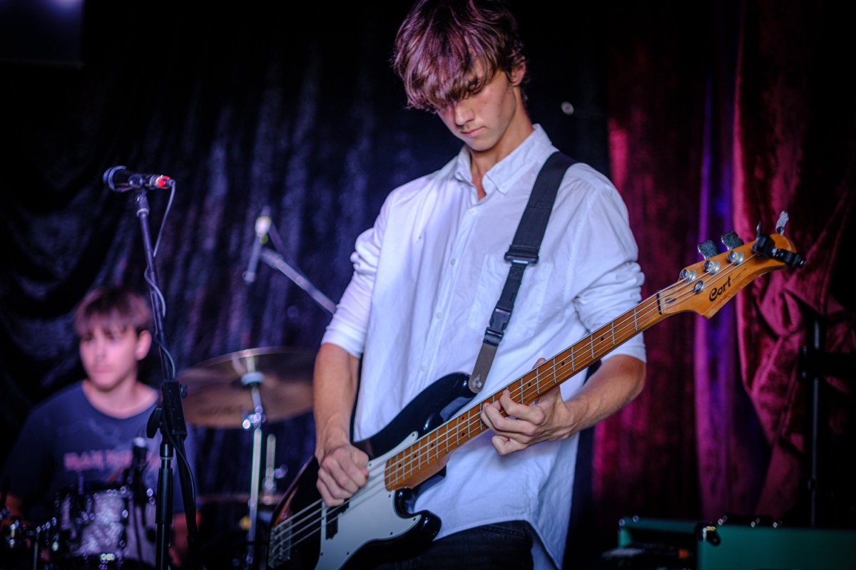 Two Charlies & Eli performing