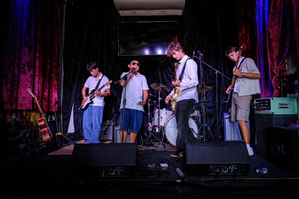The White Collars band at Youth Mic #2